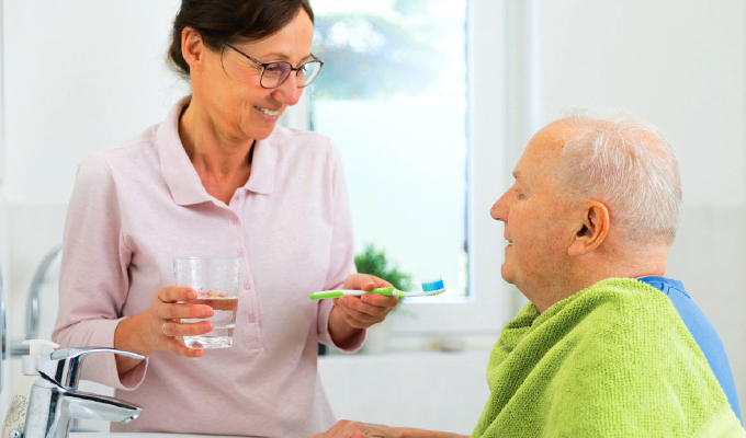 Providing personal care for a person living with dementia